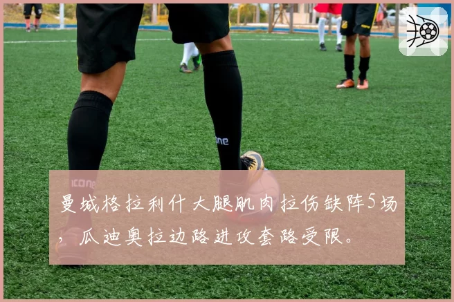 曼城格拉利什大腿肌肉拉伤缺阵5场,瓜迪奥拉边路进攻套路受限。