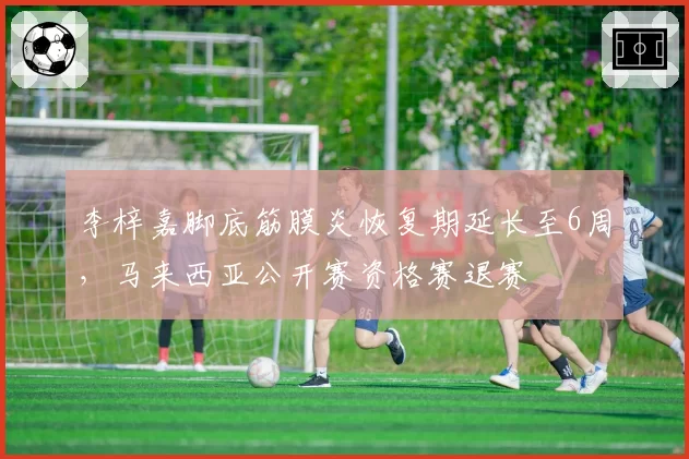 李梓嘉脚底筋膜炎恢复期延长至6周，马来西亚公开赛资格赛退赛